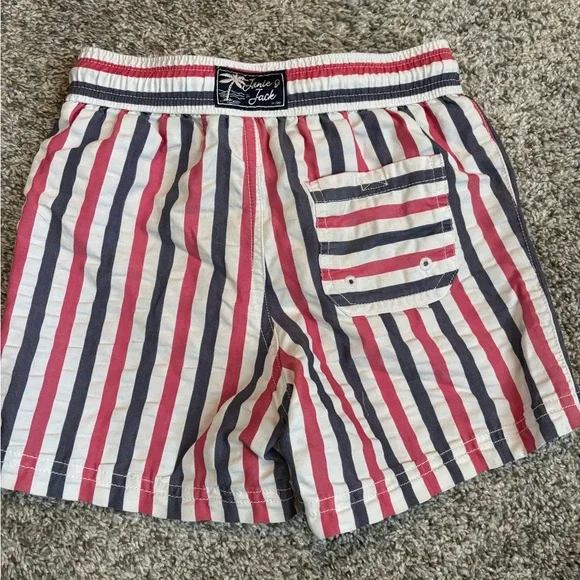 Janie and Jack Striped Swim Trunks - Picture 2 of 4